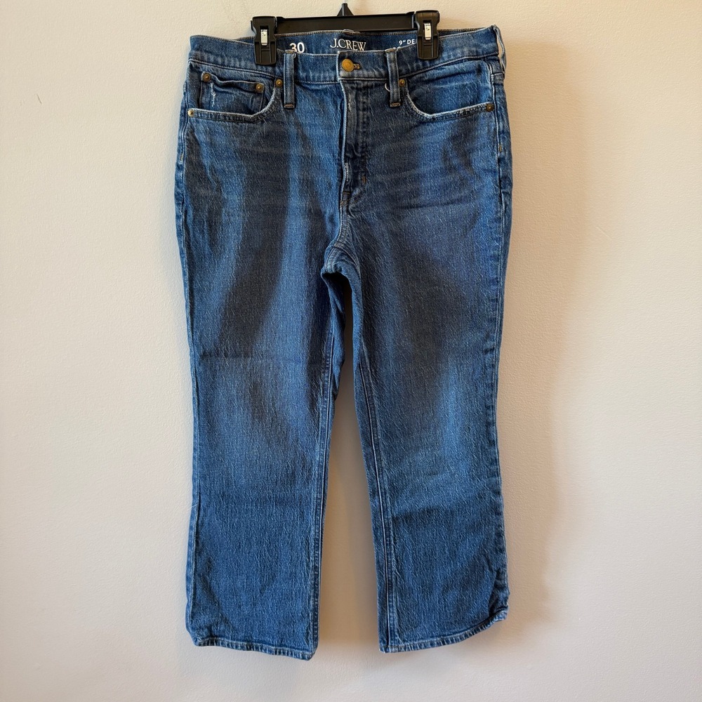 J.Crew 9" Denim Boot Crop Jeans | Women's Size 30